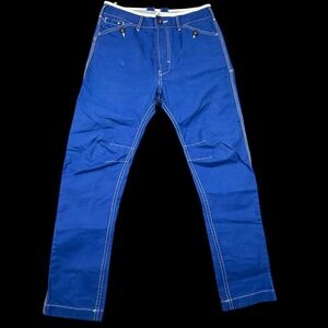 Vintage Diesel Co Pants Men 28x27 Blue Contrast Stitch Skinny Straight Buton Fly
